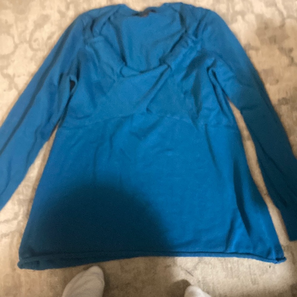 Chadwick’s blue sweater